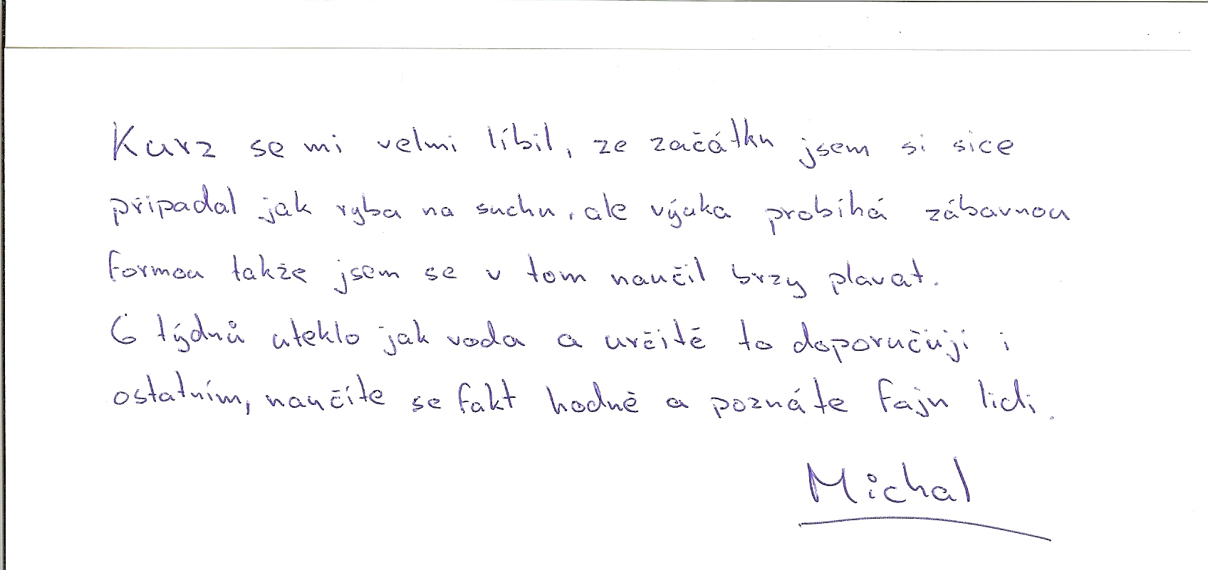 Krupiérský kurz Michal Wawra reference