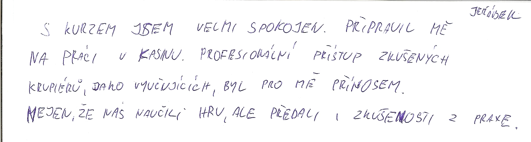Krupiérský kurz reference