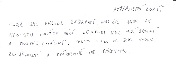 Reference Lukáš Nižňanský